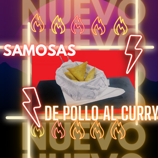 Mini Box De Samosas De Pollo Al Curry (5 Uds.)