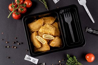 Смажені  вареники XL з картоплею 270 г.