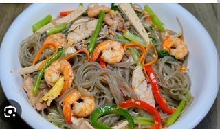 Vermicelle Sauté Aux Crevettes