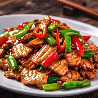 Solmillo de cerdo salteada con picante 