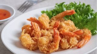 Gamberoni fritti con sesamo