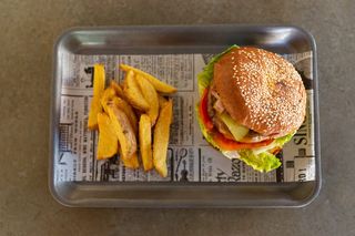 Hamburguesa americana clásica de ternera