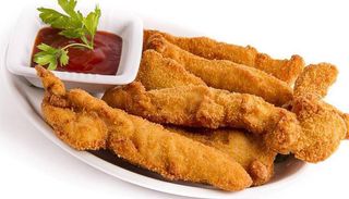 Tiras de pollo (ración)