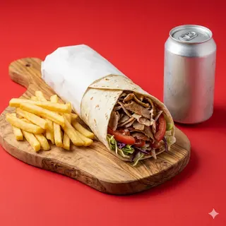 Piadina kebab menù