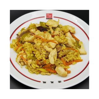 Arroz Frito con Pollo y Salsa Curry