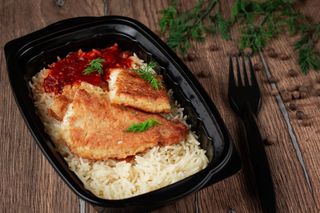 Рис зі смаженим філе хека, ТМ Вепр (310г)