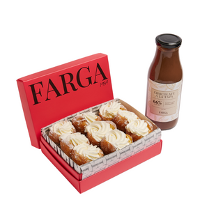 Buñuelos de Nata y Chocolate a la Taza