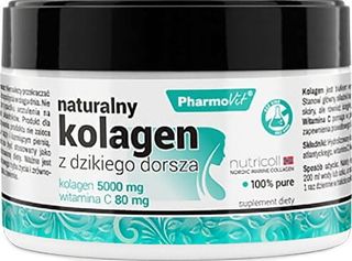 Kolagen z dzikiego dorsza 5000mg i witamina C 80mg proszek 101,6g PharmoVit