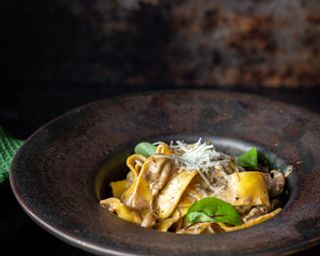 Papardelle z polędwicą wołową Sous Vide z borowikami