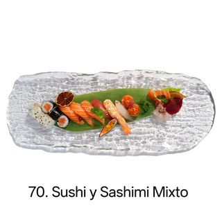 Sushi y sashimi mixto