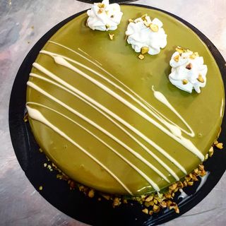 Choco blanco y pistacho 