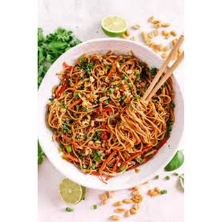 Spicy Peanut Chicken Thai Noodles