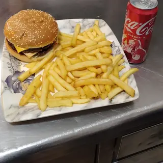 Menù doppio cheeseburger