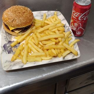 Menù doppio cheeseburger