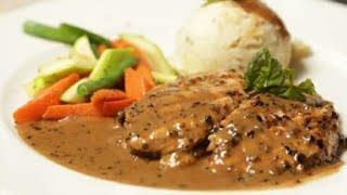 Pepper chicken steak