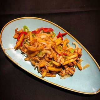 Фри с курицей