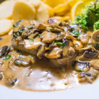 Телятина в грибном соусе