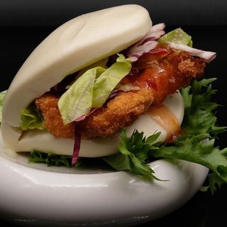 Baoburger con pollo croccante 