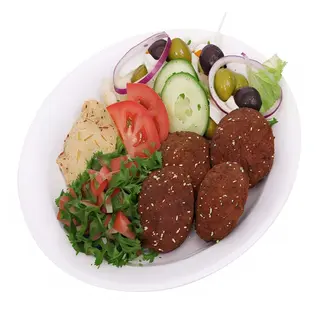 Plato De Falafel Con Ensalada (6 Uds.)