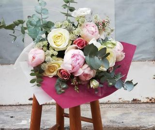 Bouquet peonie e rose