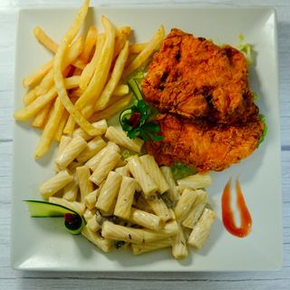 Plat Chicken Crusty