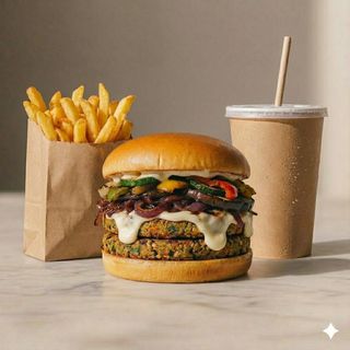 Vegan burger menù