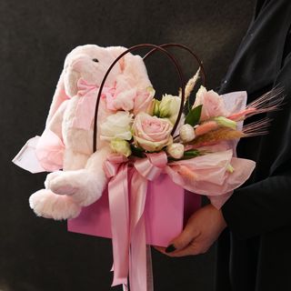 Сумочка з іграшкою (рожева)