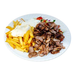 Kebab al plato solo carne