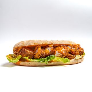 Bocadillo De Pulpo Frito Con Sobrasada Y Miel