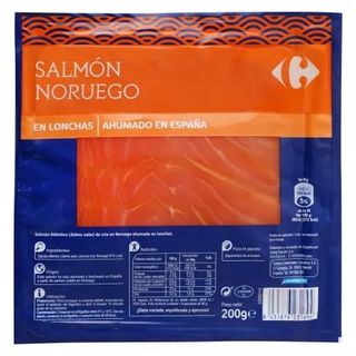 Salmón Ahumado Noruego Carrefour 200 Gr.