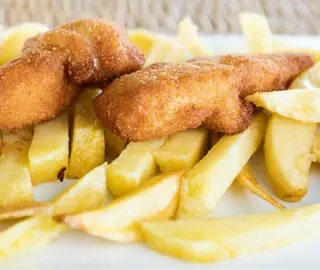Fingers De Pollo Con Patatas