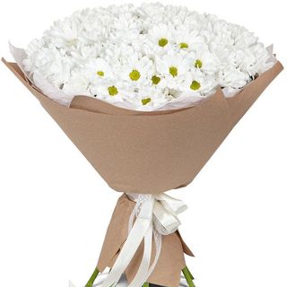 Buchet de flori cu 11 crizanteme albe „Alb Imaculat”