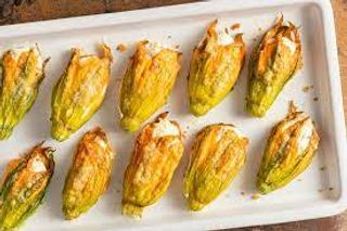 Fior di zucca imbottiti freschi - 4 pezzi