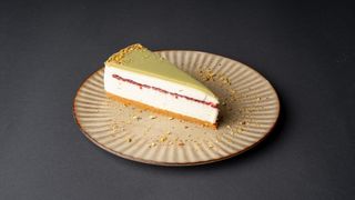 Pistachio cheesecake