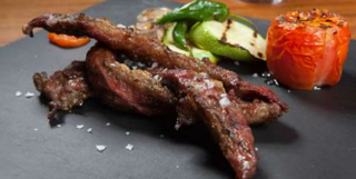 Lagarto ibérico a la brasa