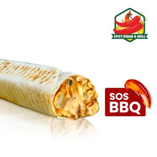 Rollo Kebab z mięsem i sosem BBQ