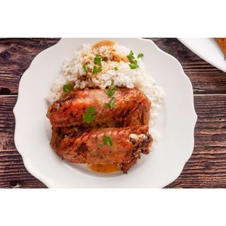Rice + Turkey Wings