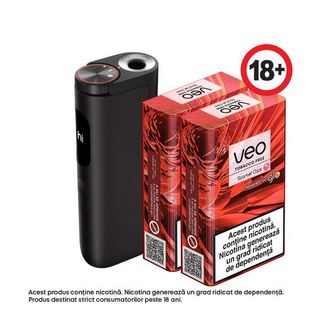 Starter Kit glo™ Hyper PRO Obsidian Black + veo™ Scarlet Click
