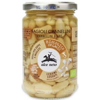 BIO FASOLA CANNELLINI W ZALEWIE  300 g (SŁOIK) - ALCE NERO