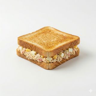 Sándwich De Crema De Cangrejo Con Huevo Duro