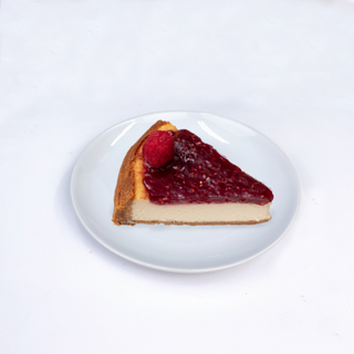Ración De Tarta De Queso Y Frambuesa