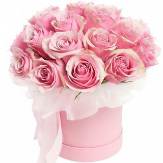 Квіти в коробці"19 троянд Athena Royale"