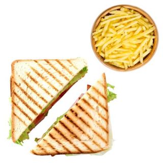 Sándwich con ternera(con papas fritas)