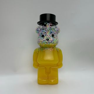 Гигант Слайм Медведь 30см С Шариками(тёмно-желтый)