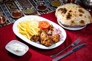 Shaorma la farfurie de pui