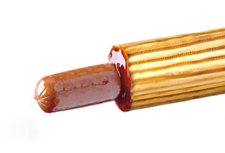 Хот-догХХL Класична сосиска (світла бул)