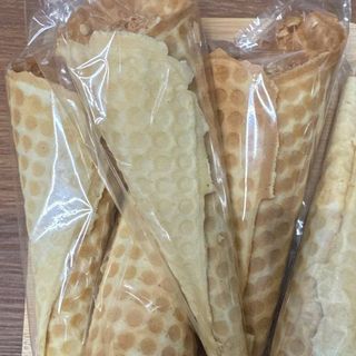 Конуси зі згущеним молоком