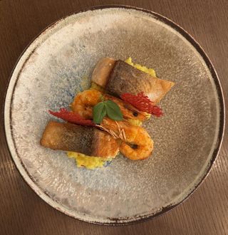 Филе от сьомга със скариди