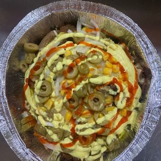 Patata Asada Mixto y verdura 