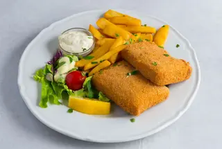 Pohovani sir sa pomfritom